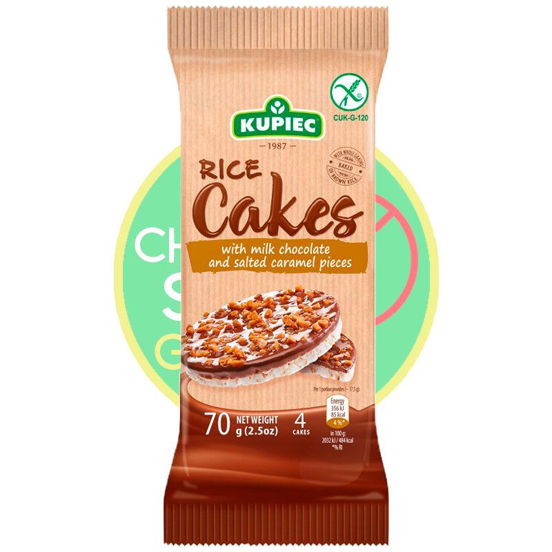 Galleta Arroz Milk Choco Caramel 70g - Chile Sin Gluten