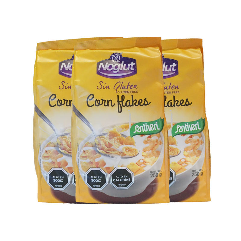 Pack 3 Corn flakes 250g  sin huevo - Chile Sin Gluten