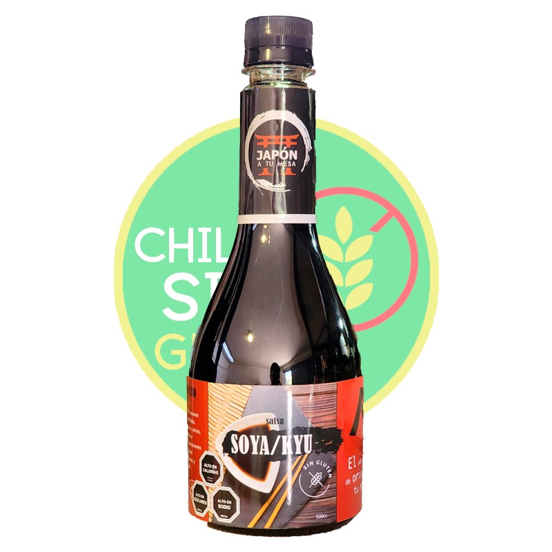 Salsa de soya 500cc - Chile Sin Gluten