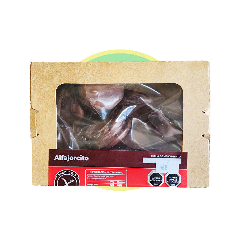 Alfajor El Pueblo bañado en chocolate, una delicia sin gluten para los amantes del dulce artesanal