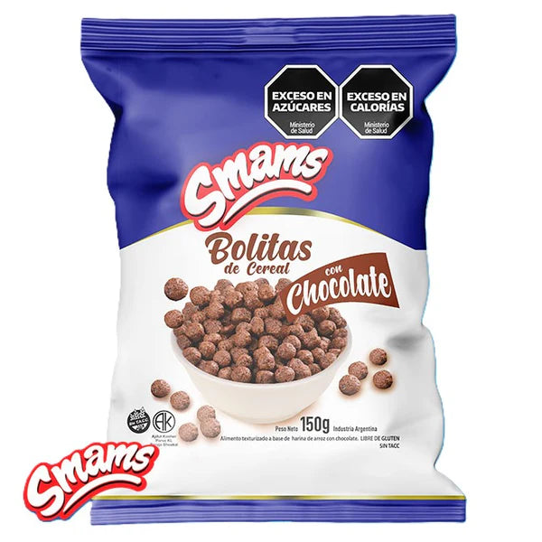 Cereal bolitas de chocolate sin gluten 150g