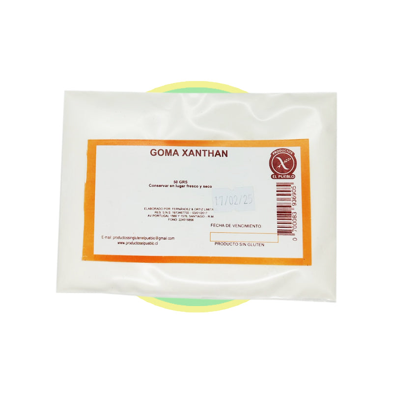 Goma xanthan sin gluten El Pueblo, perfecta para dar textura y estabilidad a panes y repostería casera