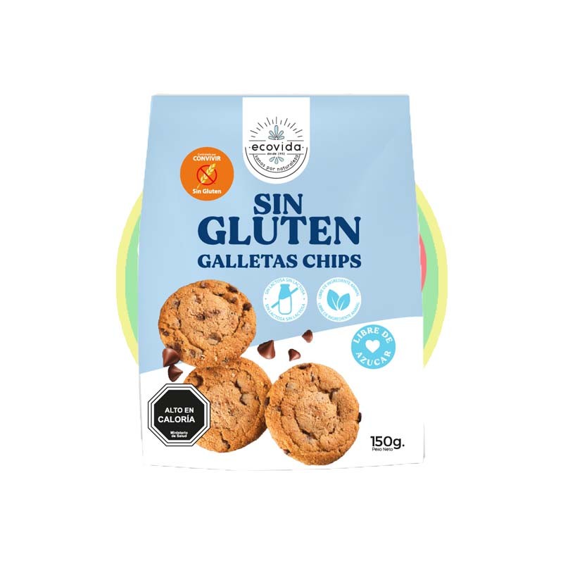 Galletas Chips 150g sin azucar, vegano - Chile Sin Gluten