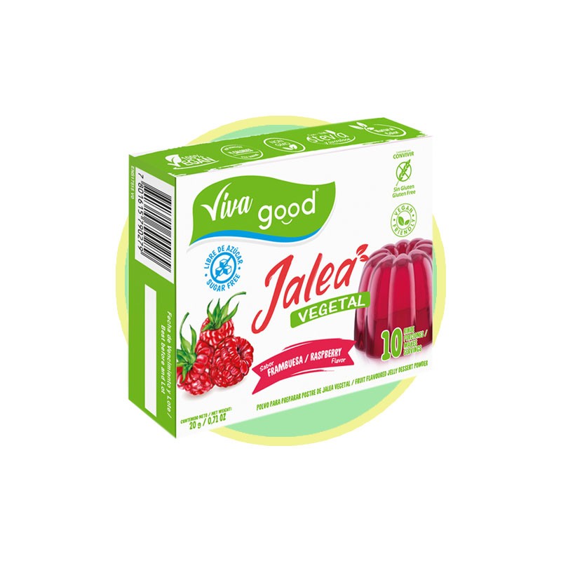 Jalea Vegetal Frambuesa 20g - Chile Sin Gluten
