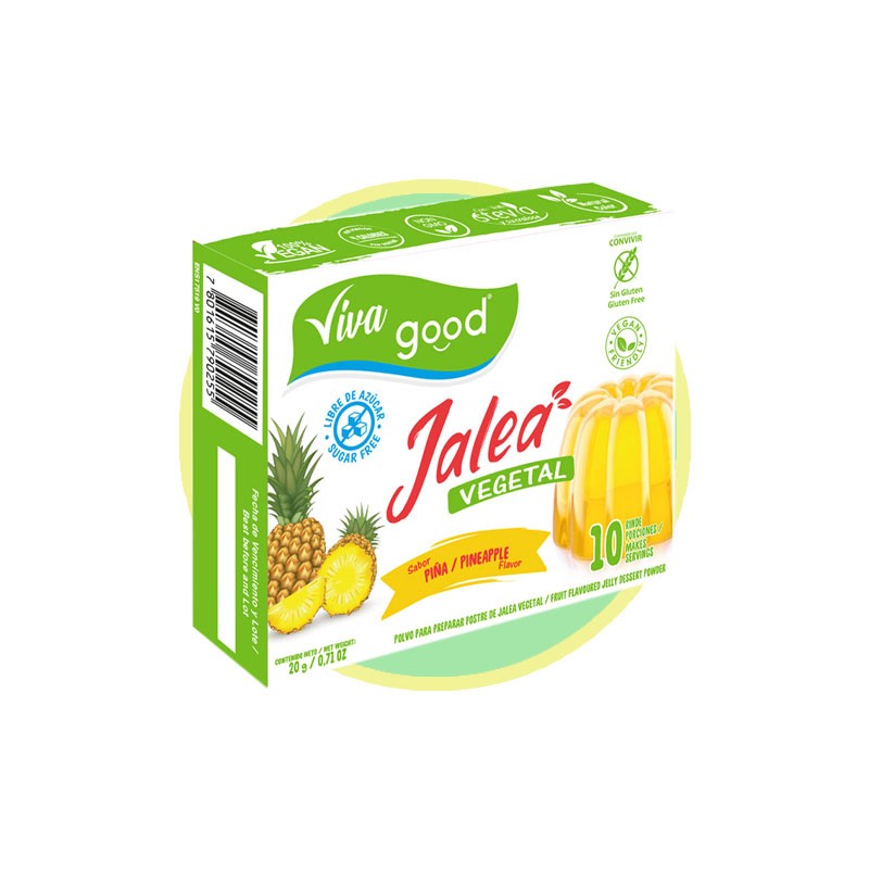 Jalea Vegetal Piña 20g - Chile Sin Gluten