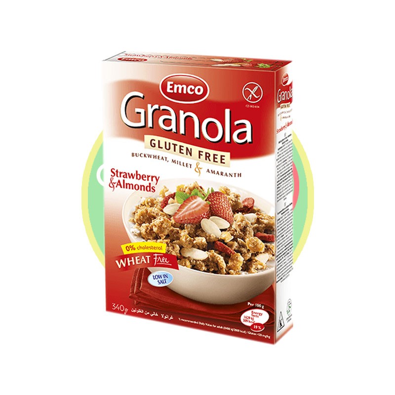 Granola Almendra Frutilla 340g   - Chile Sin Gluten