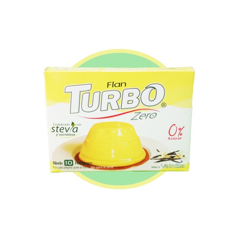 Flan Turbo Zero vainilla 20g - Chile Sin Gluten