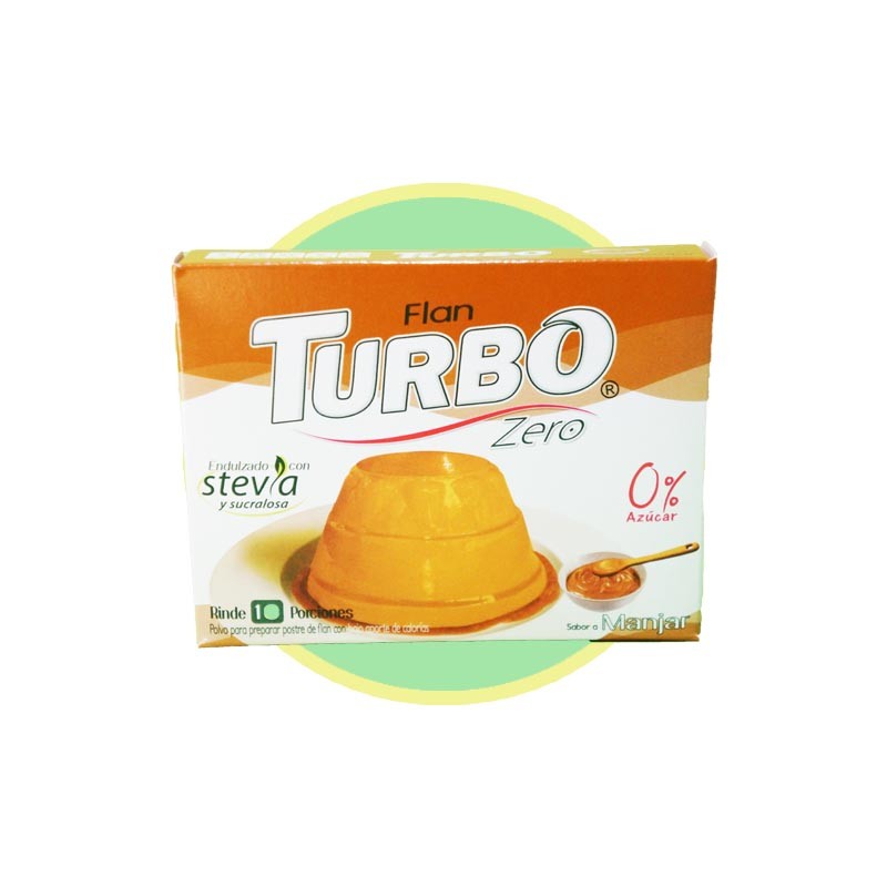 Flan Turbo Zero manjar 20g - Chile Sin Gluten