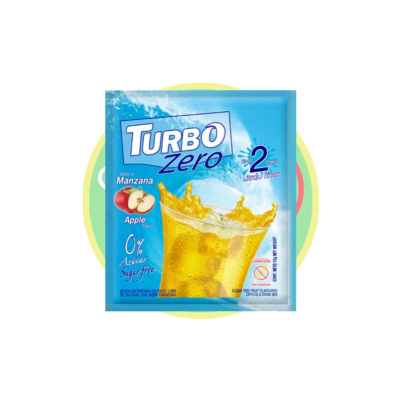 Jugo Turbo Zero Sabor Manzana 10u - Chile Sin Gluten
