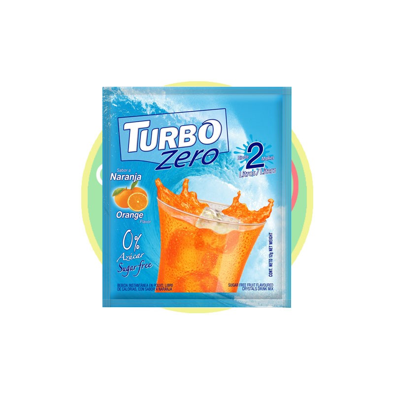 Jugo Turbo Zero Sabor Naranja 10u - Chile Sin Gluten