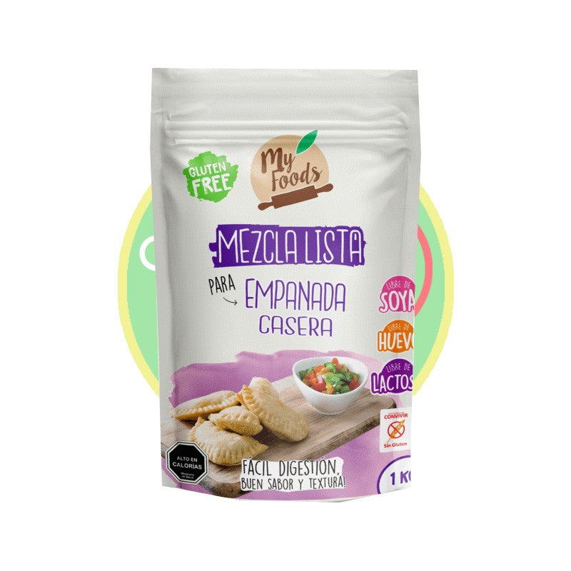 Mezcla lista para Empanadas 1kg sin huevo, sin lacteos, sin soya, vegano - Chile Sin Gluten