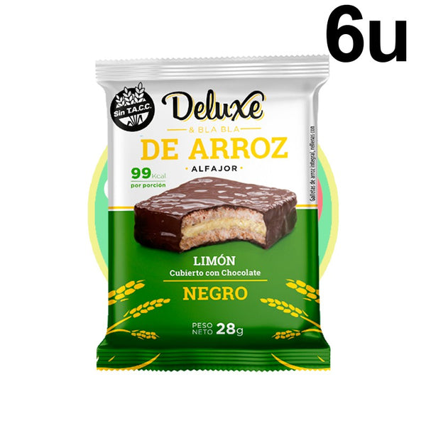 Sixpack Alfajor Arroz Limón 168g   - Chile Sin Gluten