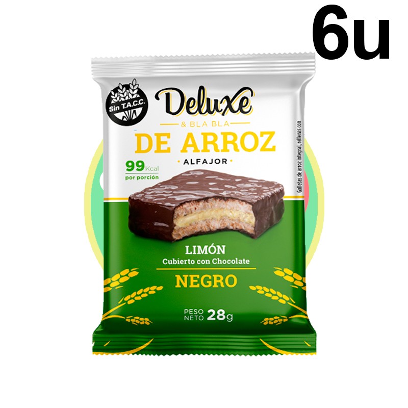 Sixpack Alfajor Arroz Limón 168g   - Chile Sin Gluten