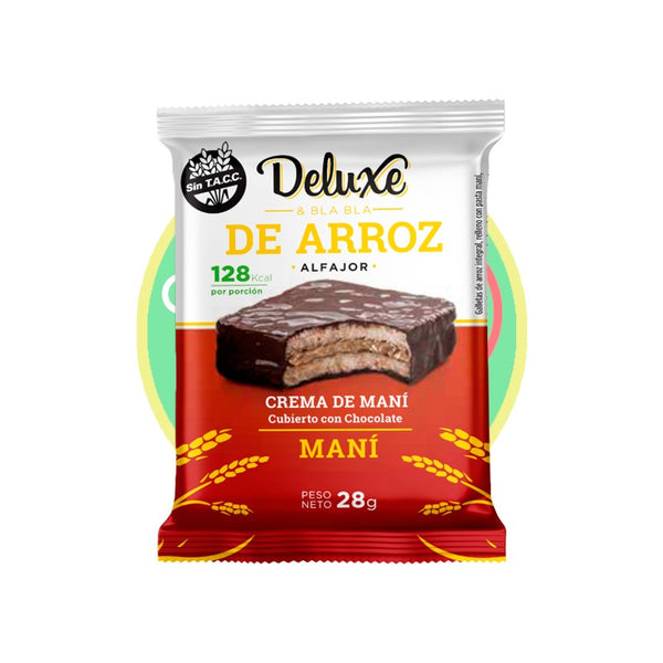 Alfajor de arroz Maní 28g   - Chile Sin Gluten