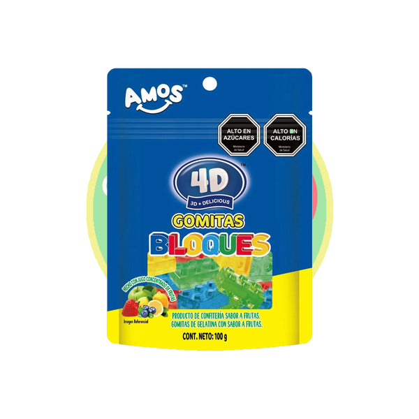 Gomitas de Bloques Amos 100g   - Chile Sin Gluten