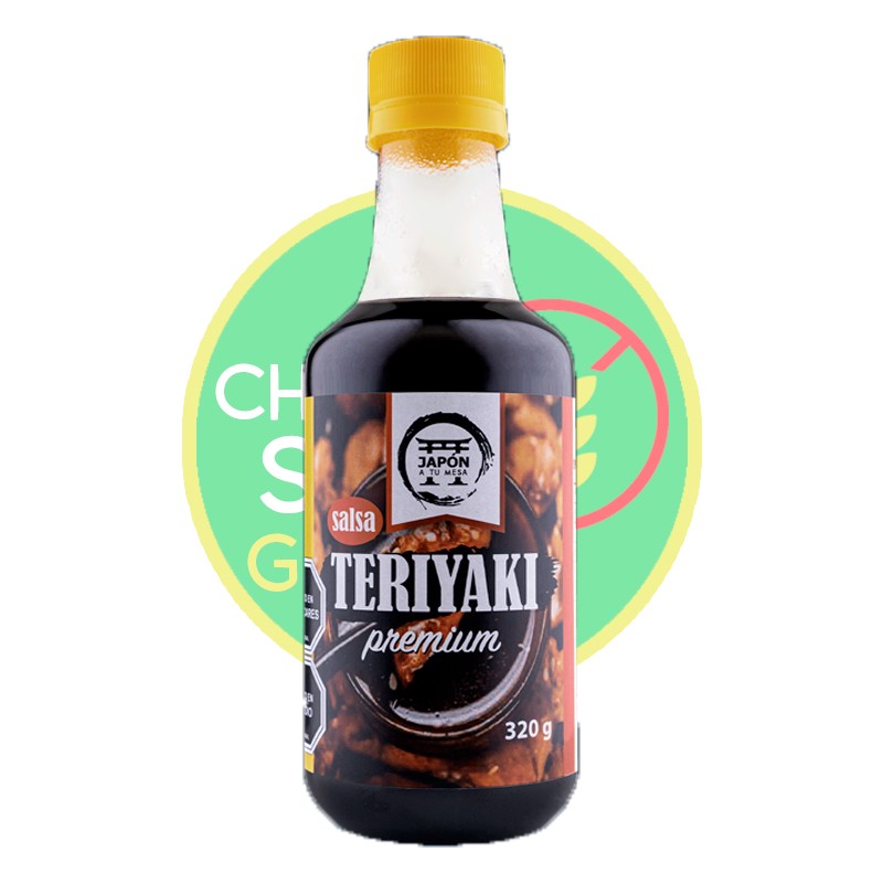 Salsa teriyaki 320g   - Chile Sin Gluten