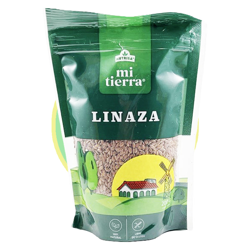 Semillas de linaza Mi Tierra Nutrisa 200 g, ricas en omega-3 y fibra, perfectas para smoothies o ensaladas, sin gluten
