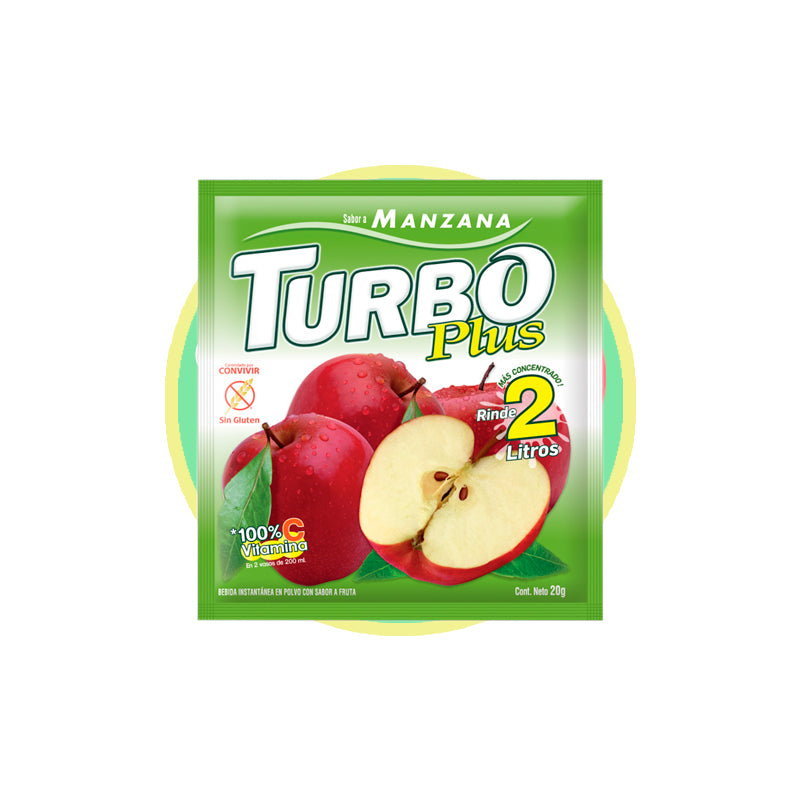 Jugo Turbo Plus Sabor Manzana 10u