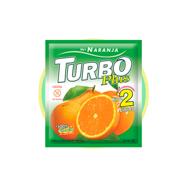 Jugo Turbo Plus Sabor Naranja 10u