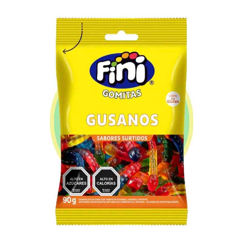 Gomitas gusanitos dulces 90g Fini   - Chile Sin Gluten