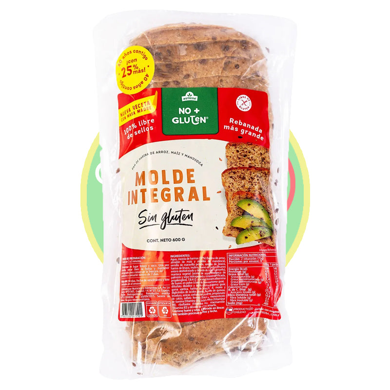 Pan de molde sin gluten Nutrisa 600g