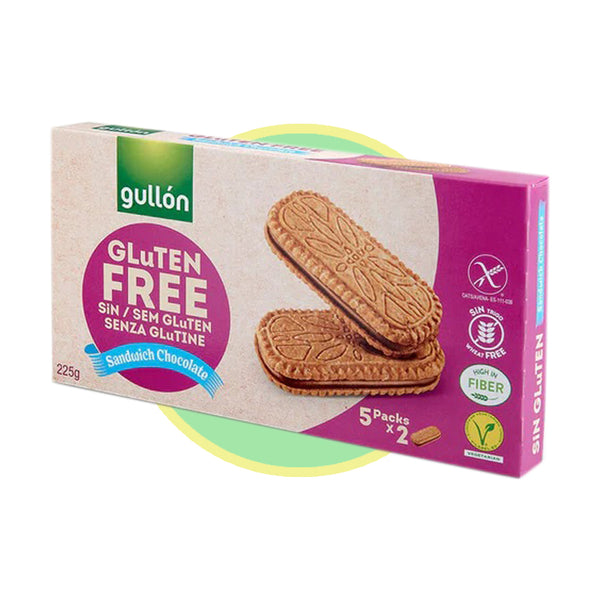 Galleta sin gluten sandwich chocolate gullón 225g