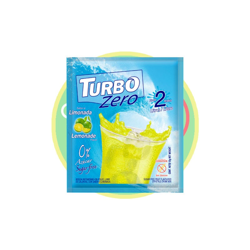 Jugo Turbo Zero Sabor Limonada 10u   - Chile Sin Gluten